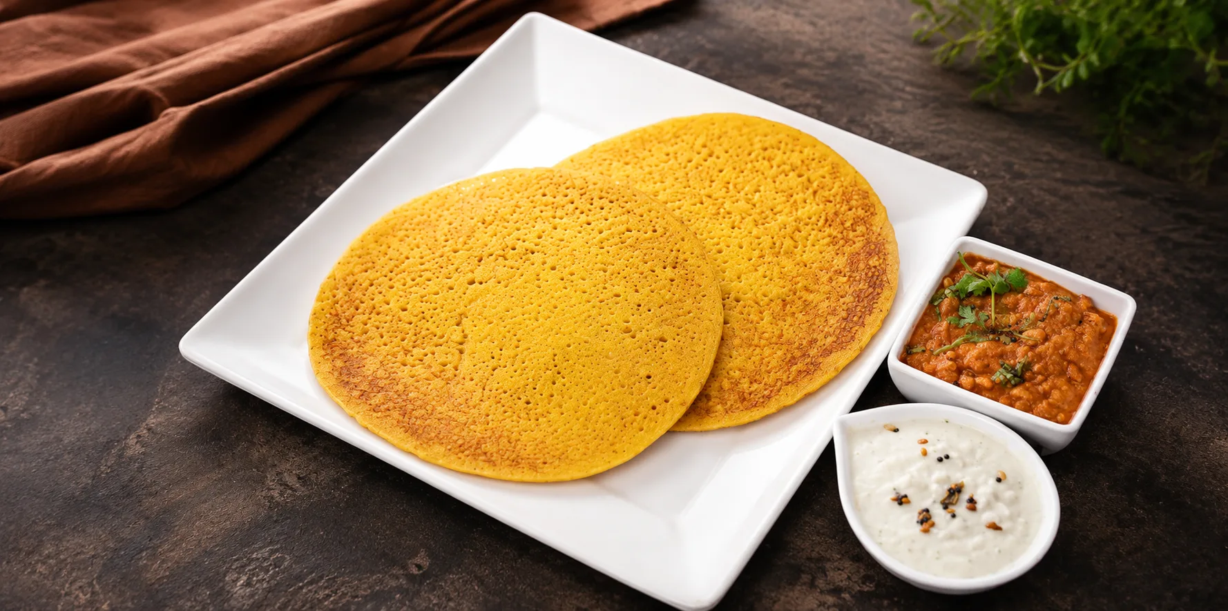 Set Dosai with Vada Curry